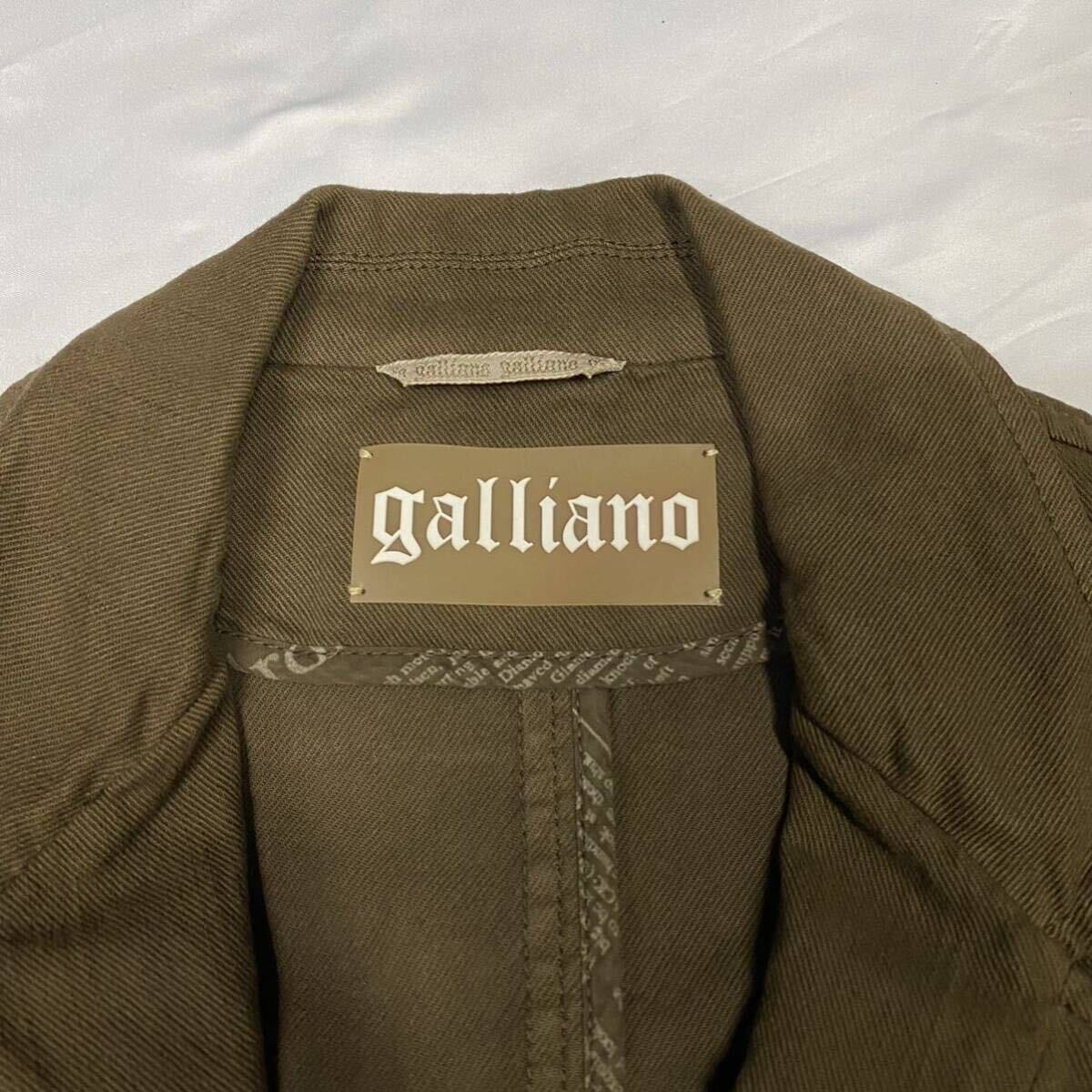 Rare 00's archive John Galliano ジョンガリアーノ goa コットンジャケット lgb テーラードジャケット ライトアウター Christian DIOR の画像8