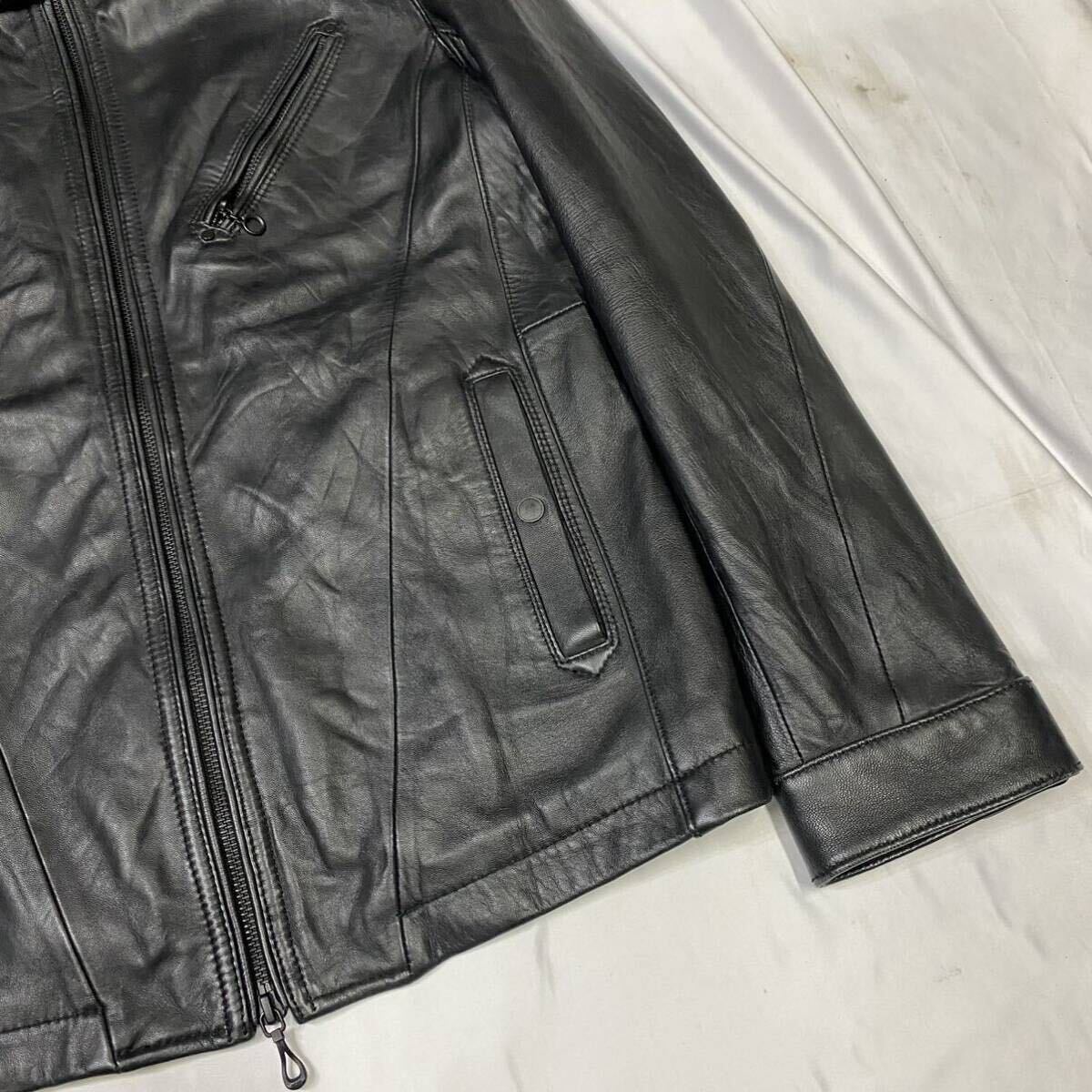 Rare 00's NCFM Lamb leather jacket JAPANESE LABEL archive goa ifsixwasnine kmrii share spirit lgb 14th addictionの画像3