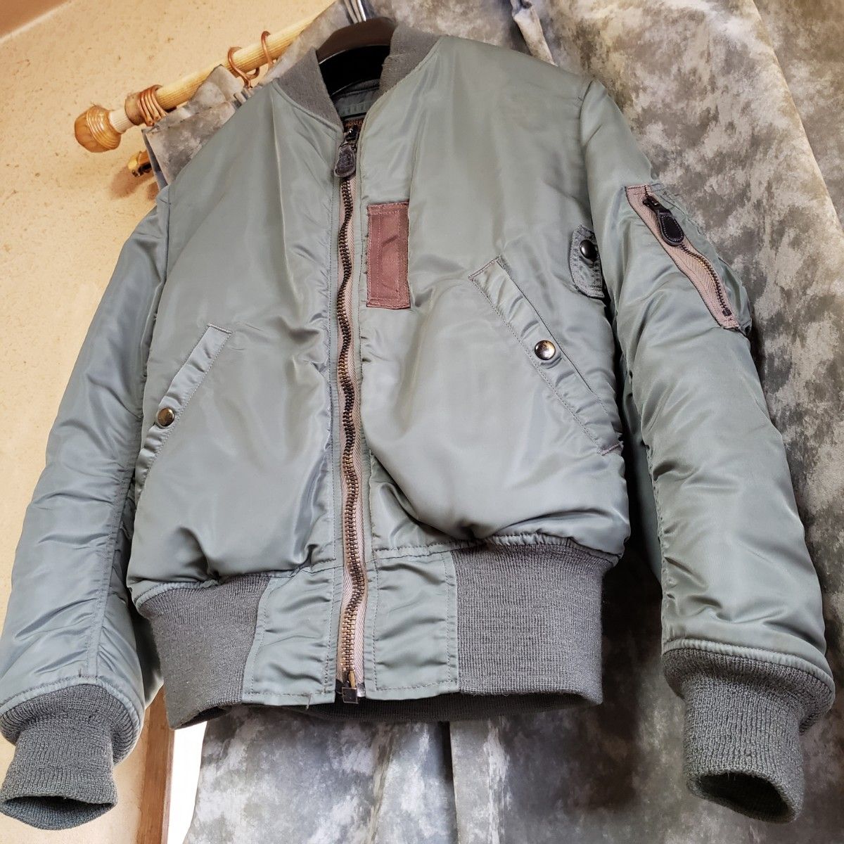 THE REALMcCOY'S ザ リアルマッコイズ MA-1 フライトジャケット FLIGHT JACKET セージグリーン S