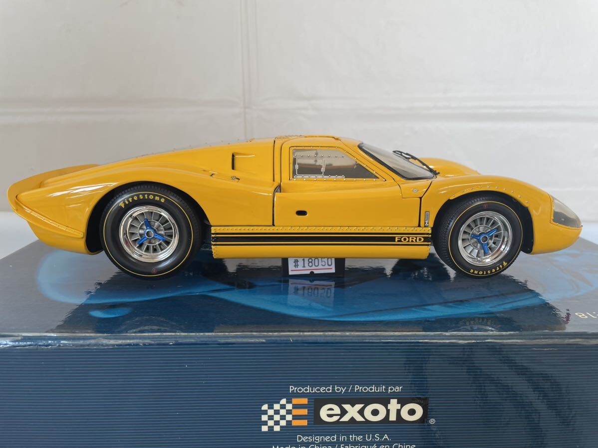  Exoto 1/18 FORD GT40 MK Ⅳ Ford миникар не использовался товар редкостный товар редкость exoto RLG18050