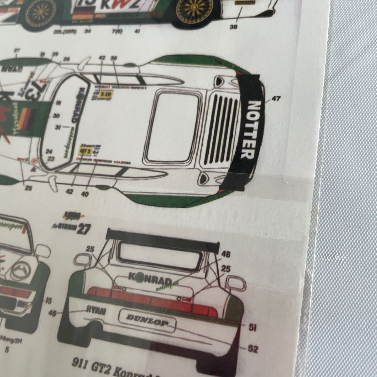 STUDIO27 スタジオ27 1/24 PORSCHE 911 GT2 KWZ LM '98 デカール STUDIO27 スタジオ27 1/24 PORSCHE 911 GT2 KWZ LM '98 デカール