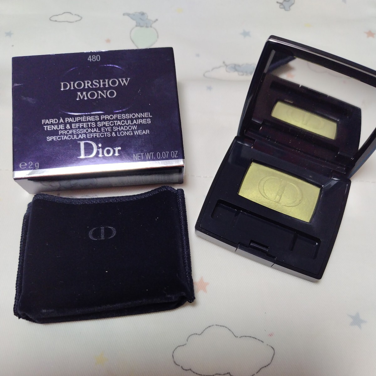 ★人気色★資生堂　Dior　ディオール　ディオールショウ　モノ　アイシャドウ　480　ナチュレ　アイカラー　グリーン　カーキ