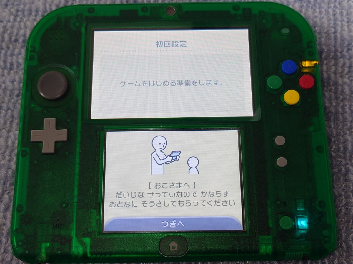 【動作確認済】ニンテンドー2DS本体 ポケットモンスター 緑 限定パック/2ds pokemon greenの画像5