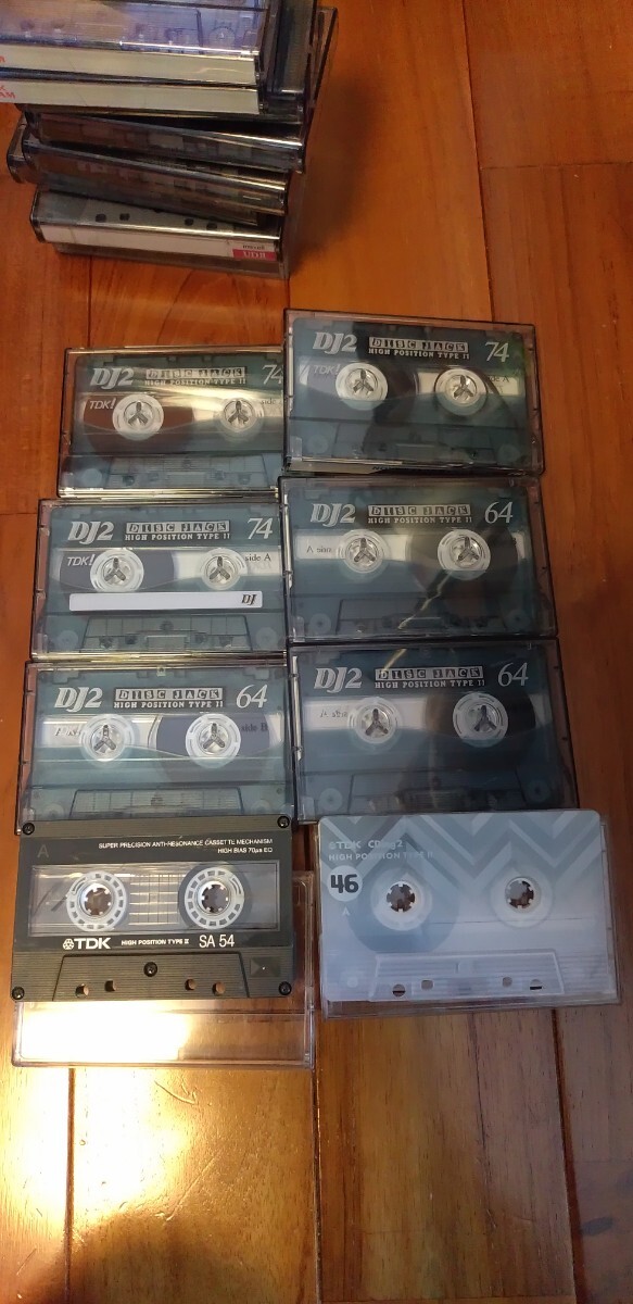 ハイポジTYPE2 カセットテープ maxell TDK 計16本中古の画像2