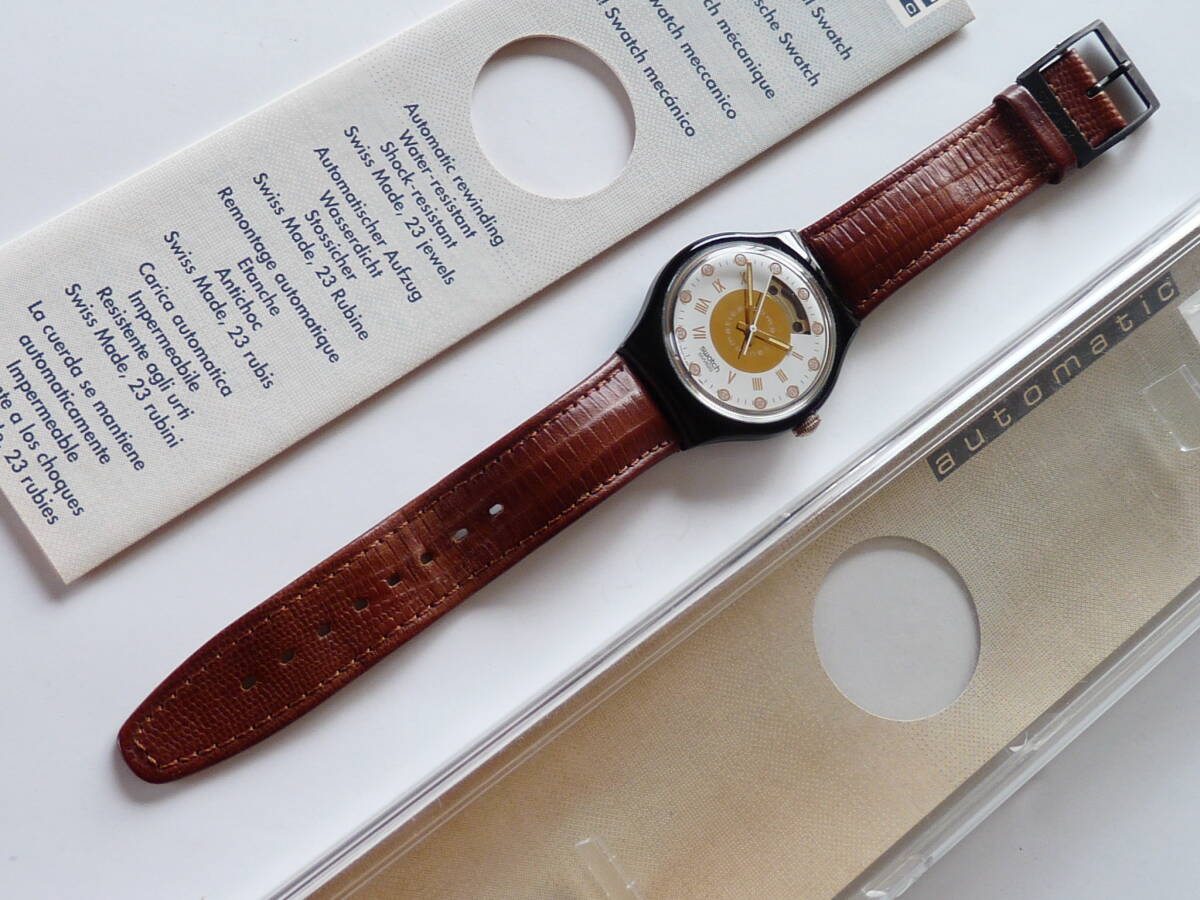 使用品 良品 スウォッチ Swatch 1992年オートマチック 5th AVENUE 品番SAB101の画像5