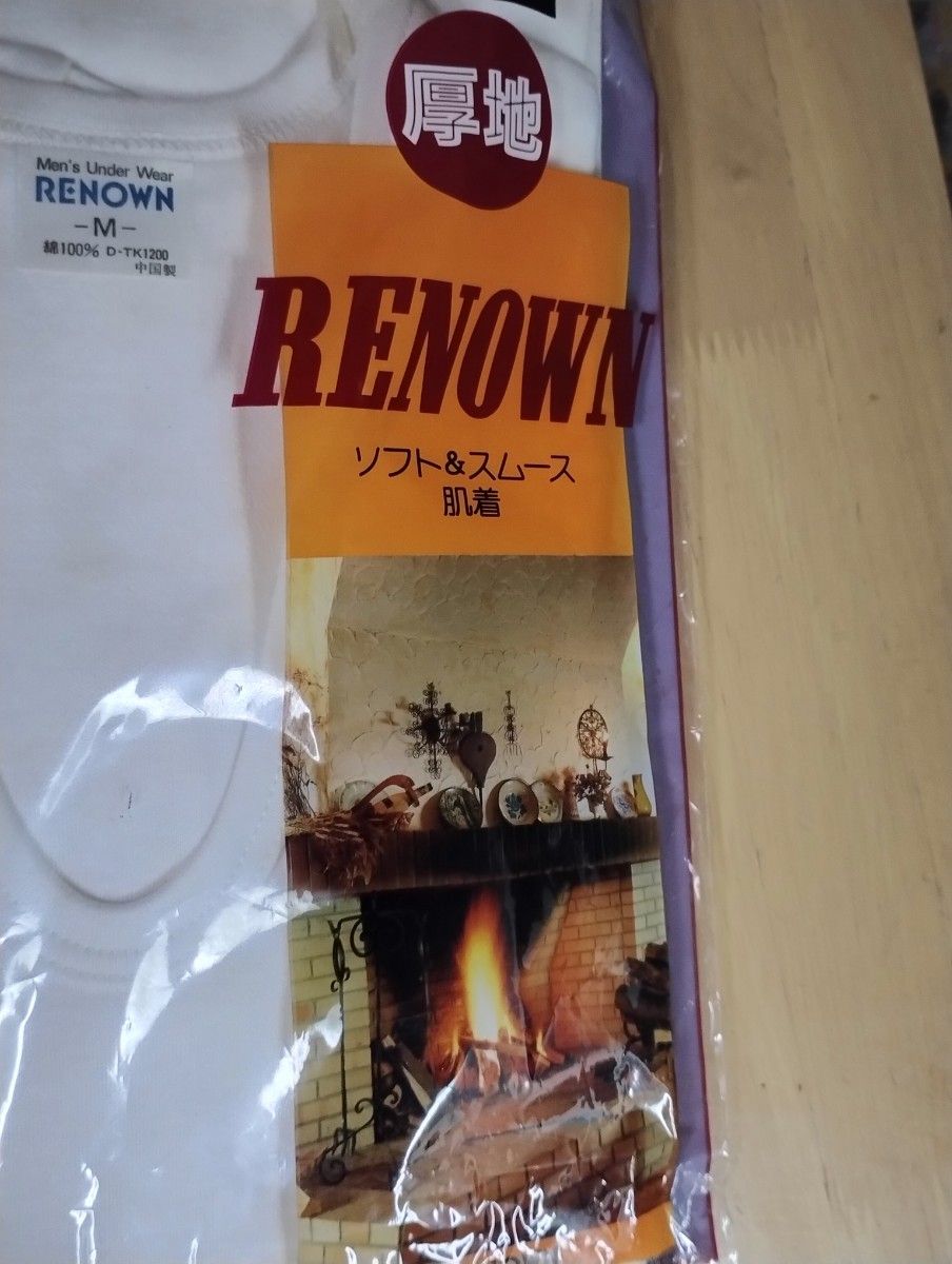 RENOWN半袖U首シャツМサイズ