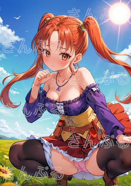 1円 R009 ゼシカ ドラゴンクエスト ドラクエ8 DQ8 A4 同人 イラスト 美少女 コスプレ Anime アニメ イラストアートポスター セクシーアートの画像1