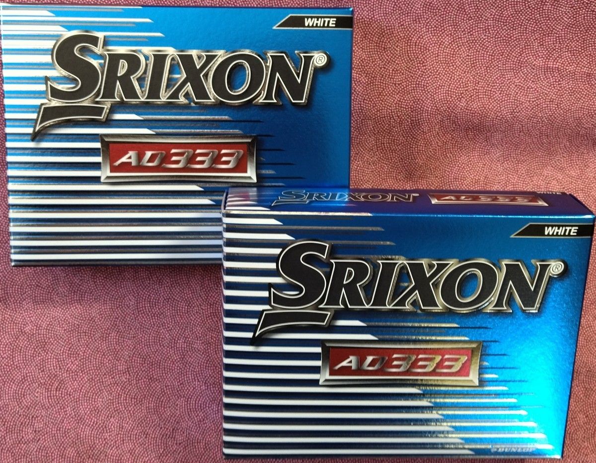 スリクソン AD333 　2ダース 新品です。SRIXON　スリクソンゴルフボール　ホワイト。