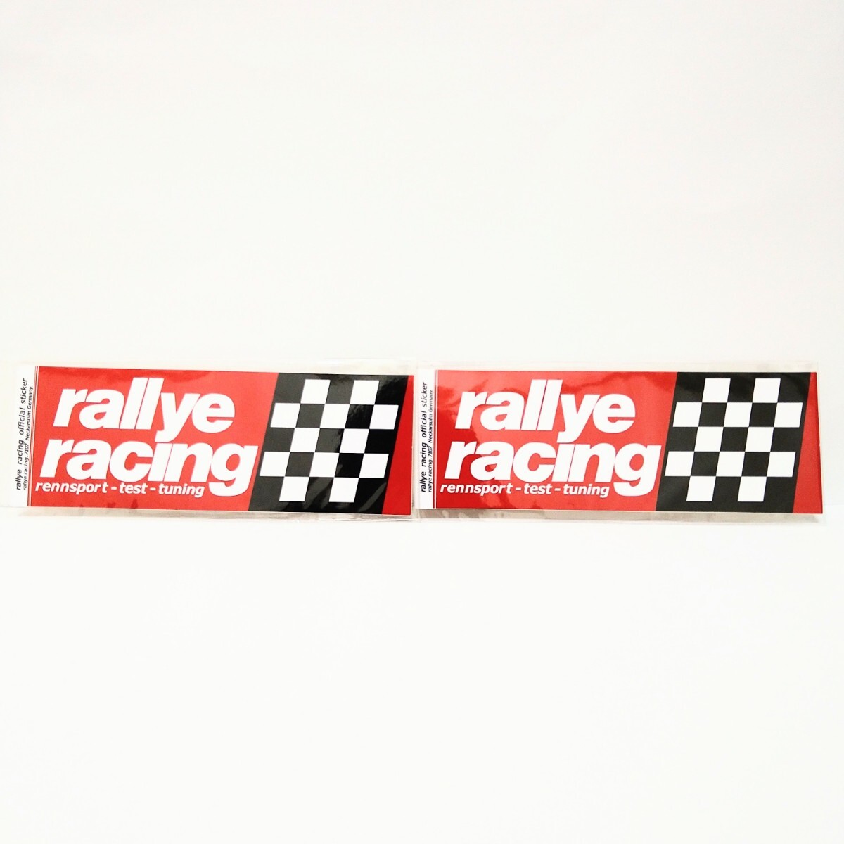 rallye racing　2枚組　ラリーレーシング　RACING ステッカー　送料込　カーステッカー　アメリカン雑貨