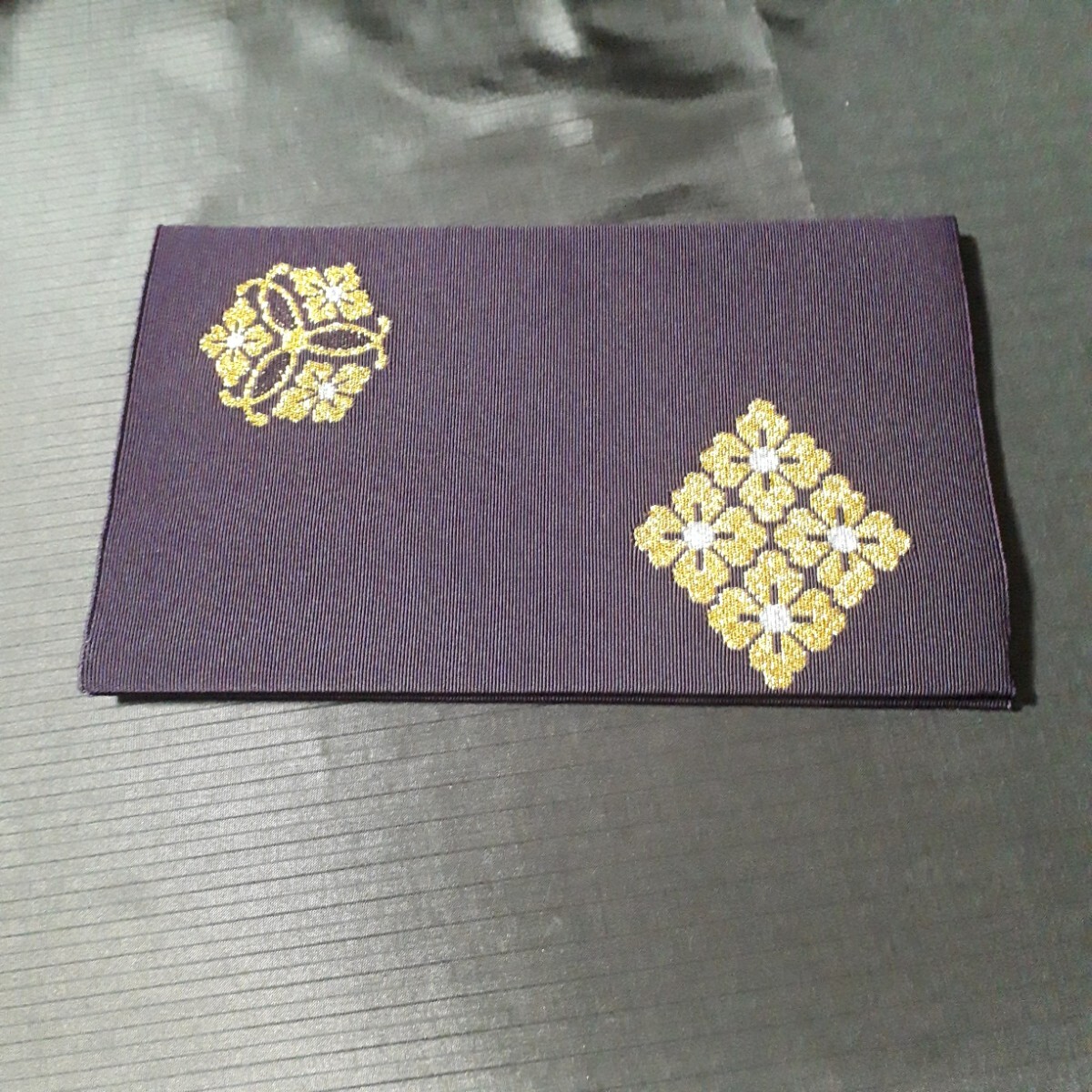 [ unused ] gold . fukusa .. purple festival . sack attaching gold silver . fukusa purple color 