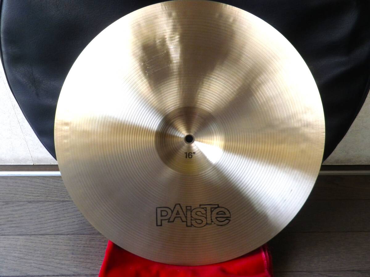 奇跡！　お宝！！　未使用70ｓ Paiste Formula 602　THIN CRASH 16　パイステ　フォーミュラー602　16インチ _画像2