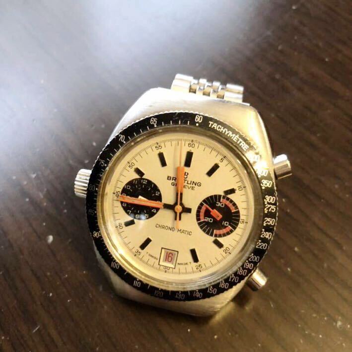 【名品】ブライトリング クロノマティック 2114 1970年代  BREITLING CHRONO-MATIC Cal.11 パンダクロノの画像3