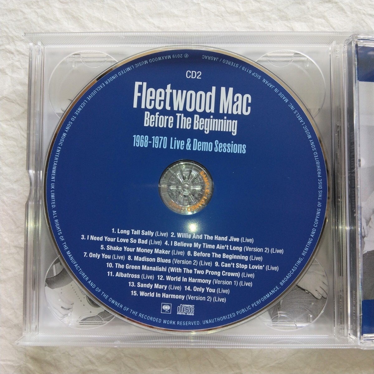 Fleetwood Mac / ビフォー・ザ・ビギニング 1968-1970～ライヴ&デモ・セッションズ～（3CD）　国内盤帯付き_画像5