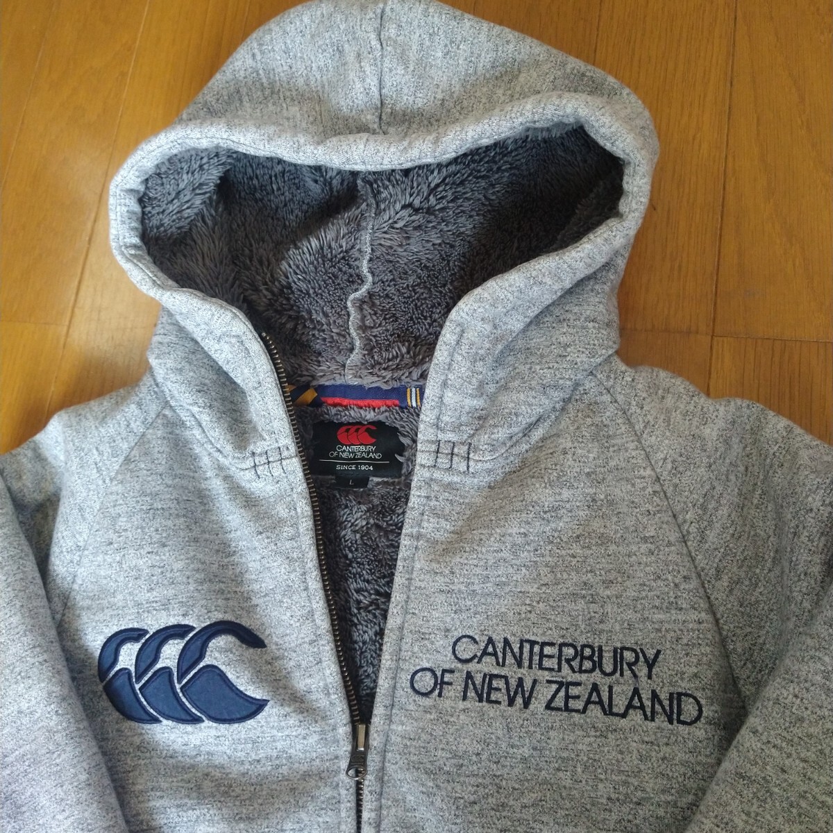  canterbury CANTERBURY L размер Logo вышивка боа Parker серый Zip выше 