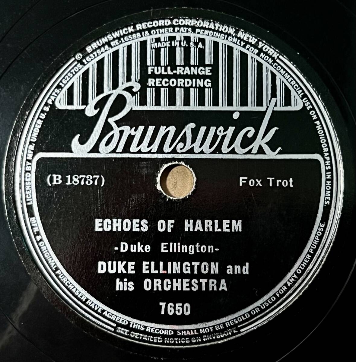 DUKE ELLINGTON AND HIS ORCH. BRUNSWICK Echoes of Harlem/ Clarinet Lament_画像1