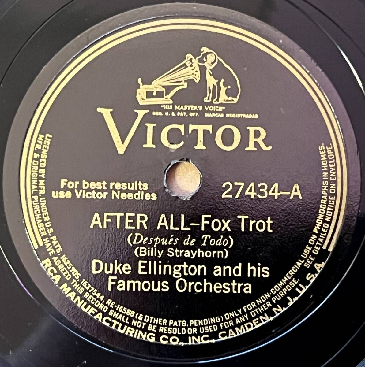 DUKE ELLINGTON AND HIS FAMOUS ORCH. VICTOR After All/ John Hardy’s Wifeの画像1
