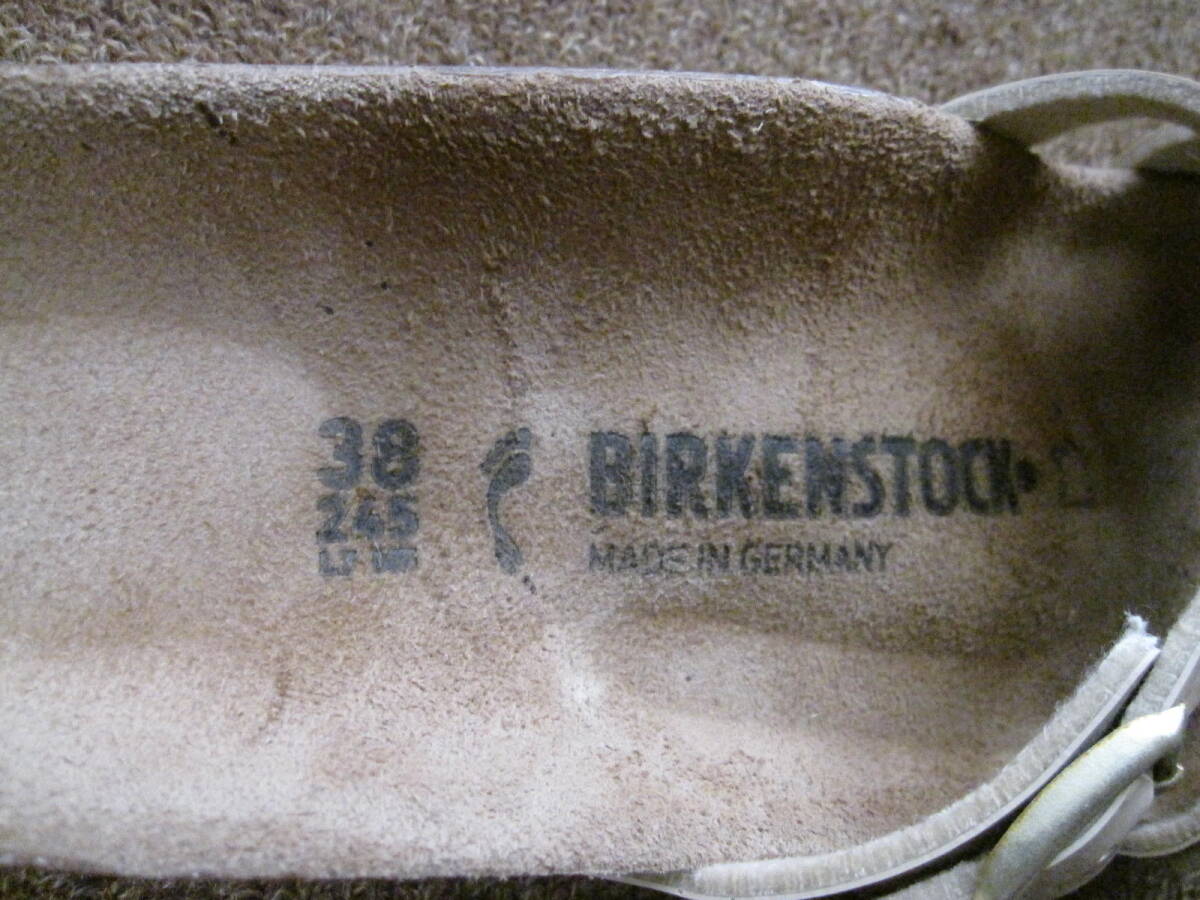 使用少ないキレイ BIRKENSTOCK ビルケンシュトック サンダル 38/24.5cm ベージュ ドイツ製_画像3