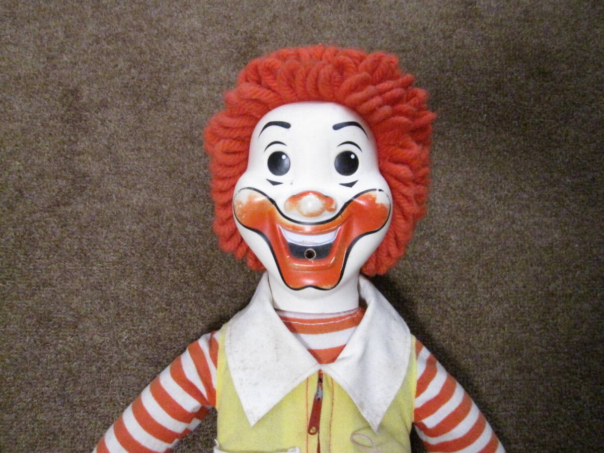 1978年 ビンテージ McDonald's マクドナルド 全長51cm ロナルド ぬいぐるみ 人形 フィギュア レトロ ドナルド USED_画像2