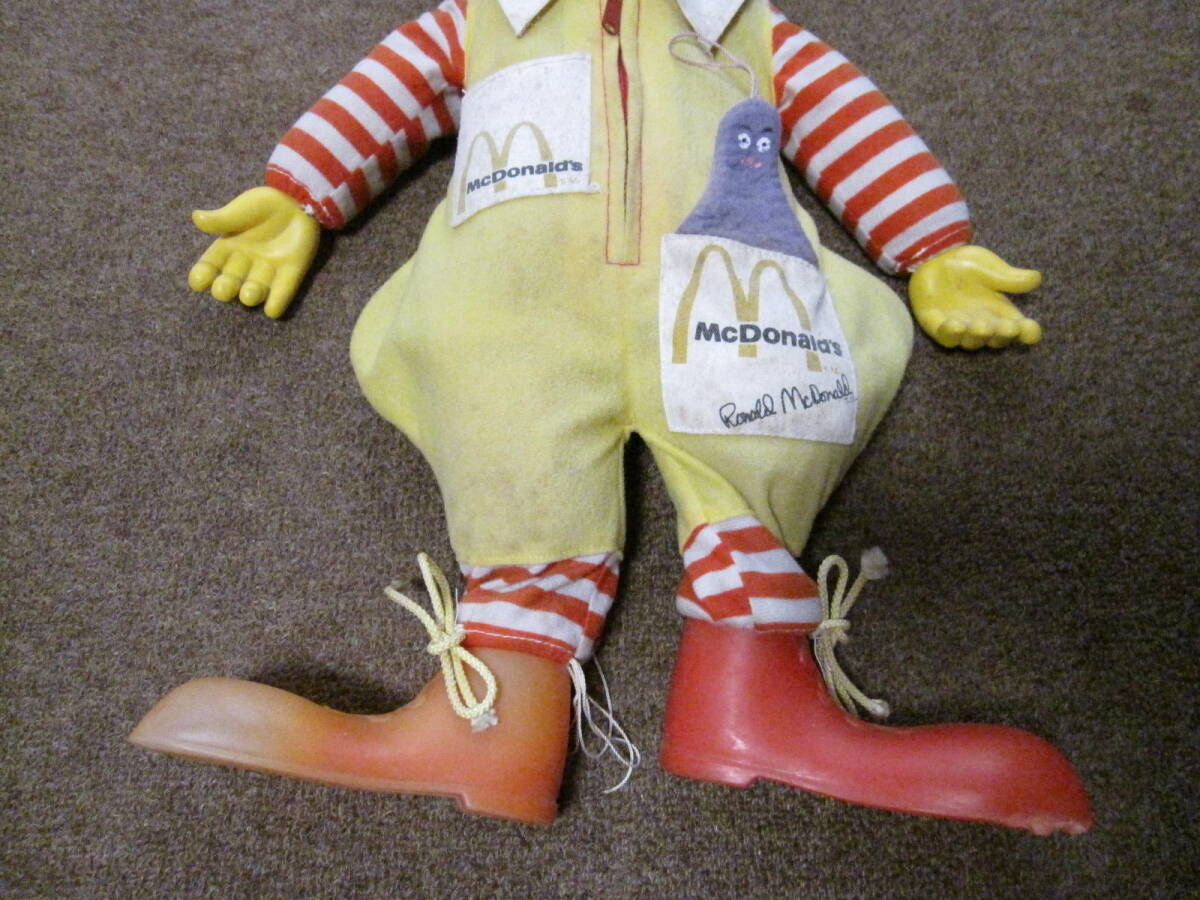 1978年 ビンテージ McDonald's マクドナルド 全長51cm ロナルド ぬいぐるみ 人形 フィギュア レトロ ドナルド USED_画像4