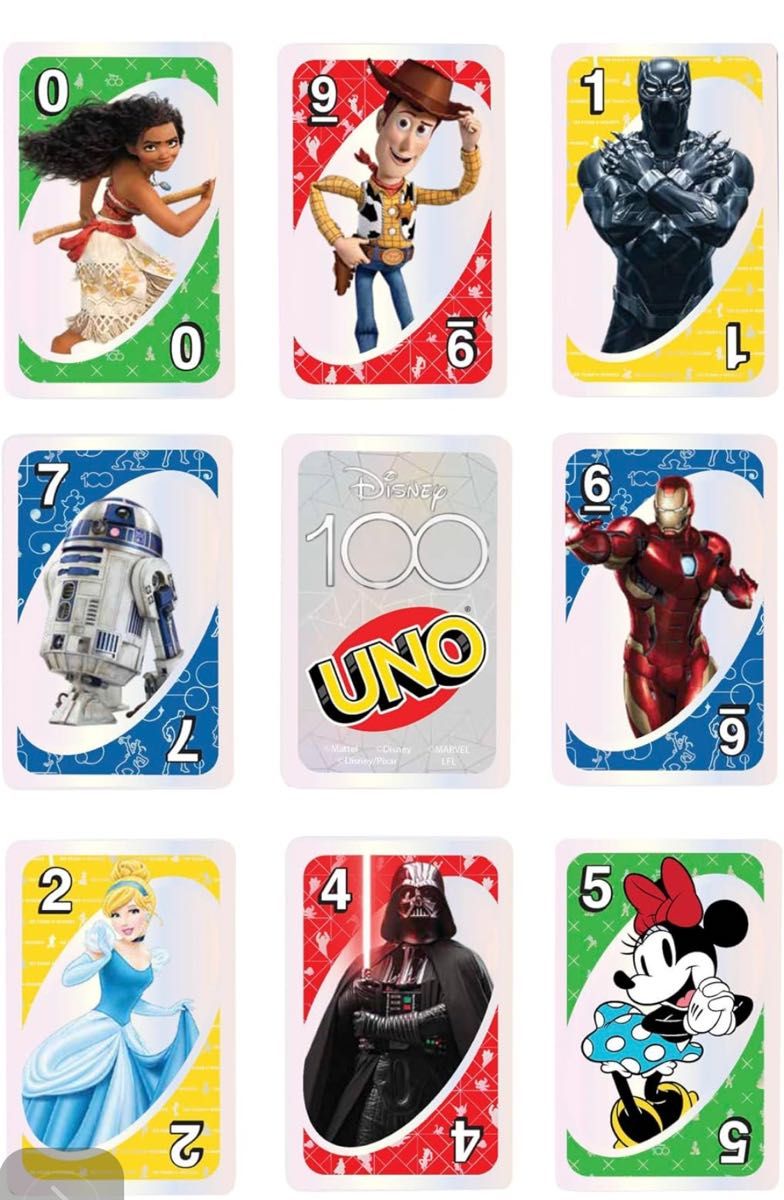 新品　ディズニー　100周年　UNO ウノ　Disney カードゲーム　記念