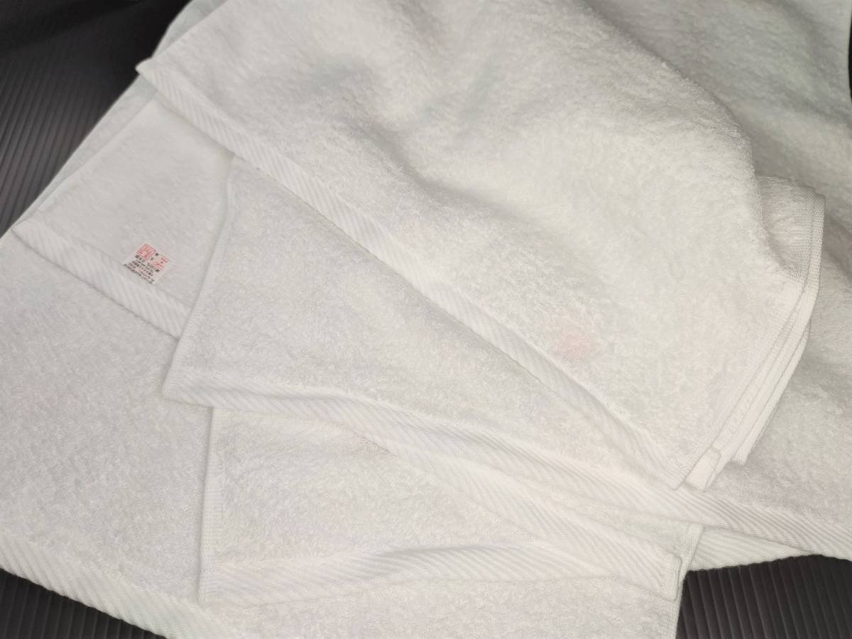 4 sheets set soft . white towel 260. Izumi . towel [ free shipping ] domestic production feel of. is good face towel a little thickness . made in Japan new goods goods can be returned 