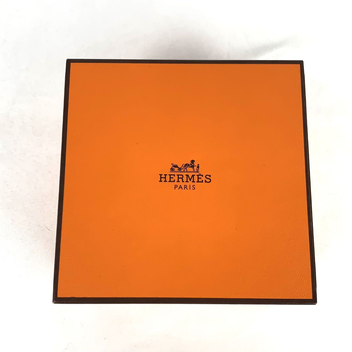 HERMES エルメス ウォッチケース 時計ケース 空箱 BOX ボックス オレンジ 2個セット 11×11×7の画像7
