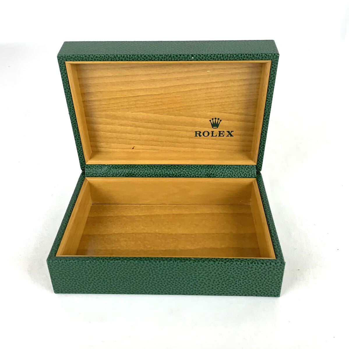 ROLEX Rolex clock case empty box box green green watch case BOX arm clock case 14.5×10×5cm