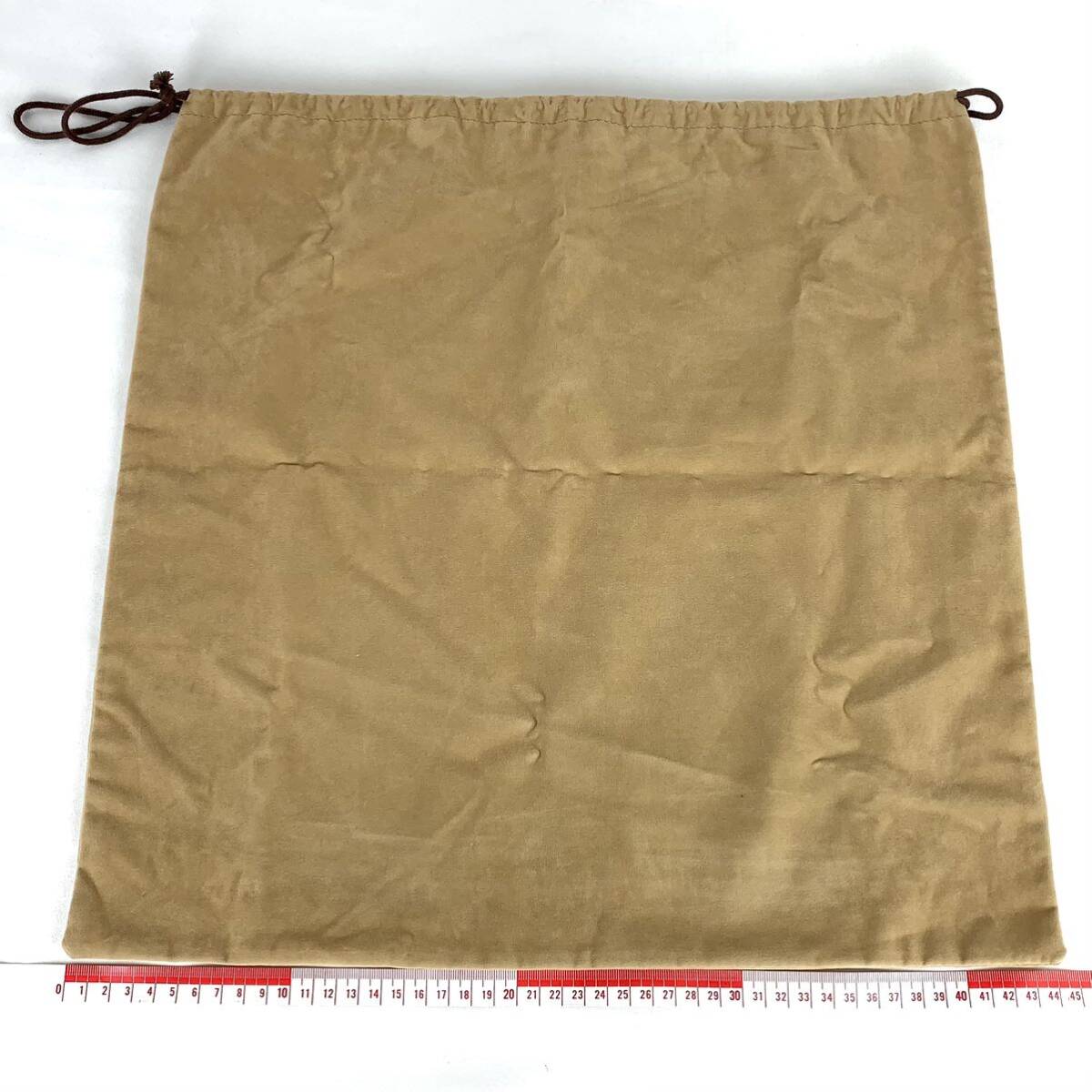 HERMES エルメス スウェード 保存袋 大型 特大 サイズ 44×45 バッグ用 巾着袋 布袋 巾着 付属品 旧型_画像2