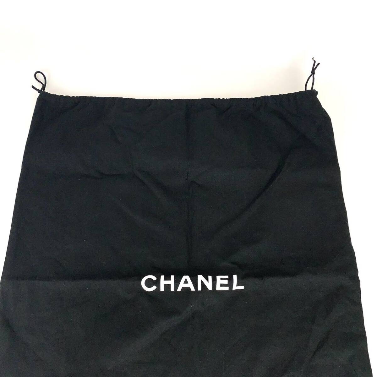 CHANEL シャネル 布袋 大型 59×46cm ブラック 付属品 保存袋 巾着袋 内袋 バッグ保存袋 布製 バッグ用 内袋 付属品 布袋 _画像4