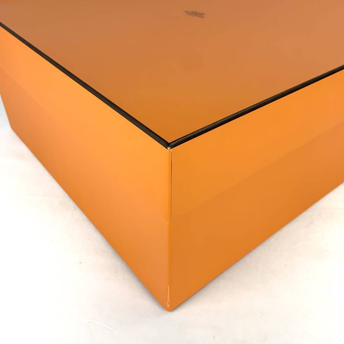 HERMES エルメス 空箱 保存袋 BOX 1312 ボックス 42×42×20大型 バッグ用 化粧箱 バーキン ケリー オレンジ リボン 緩衝材 鞄 保存箱 _画像3