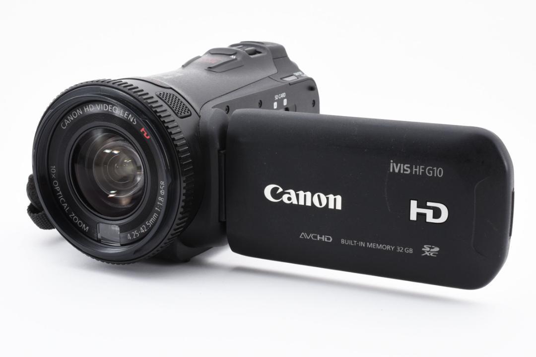 1円出品～ Canon IVIS HF G10 ハンディ ビデオカメラ 動作確認実施 キヤノン カメラ【C20】の画像2