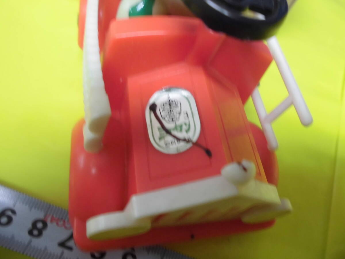 当時物 ミラーマン消防車 仮面ライダー ゼンマイ式 マスダヤ 日本製 の画像4