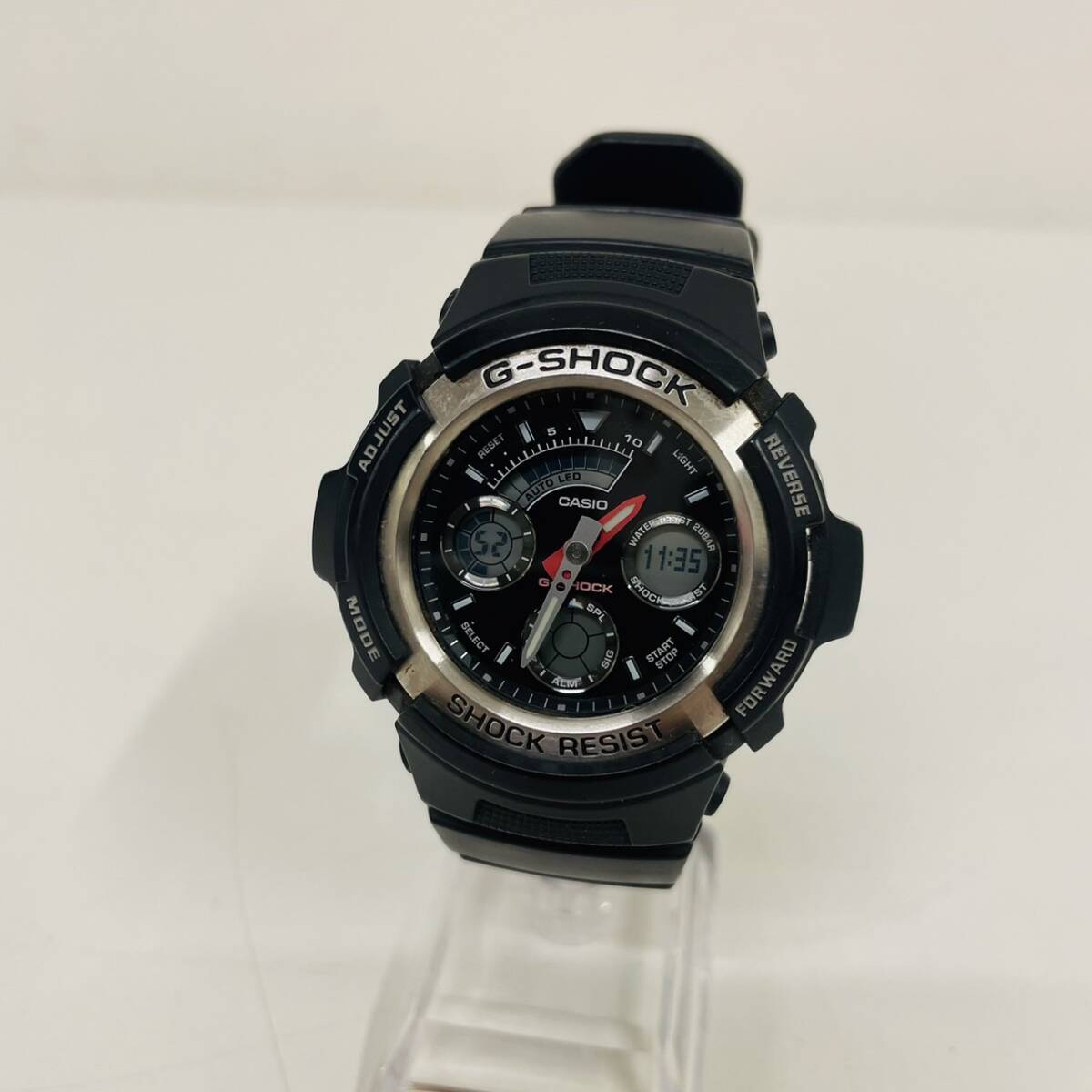 G-SHOCK　CASIO　AW-590　4778　カシオ デジアナ　ブラック　メンズ腕時計　QZ　 稼働品【12101】_画像1