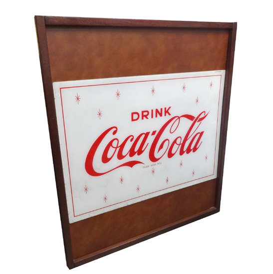 CocaCola/コカコーラ ヴィンテージ アクリルパネル 82.5×58.8㎝ ビンテージ 昭和レトロ 額付 壁掛け_画像1