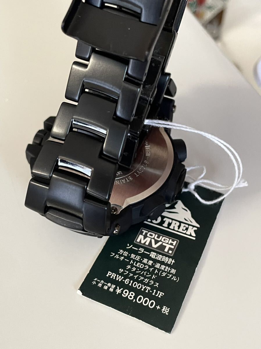 新品未使用 107800円 CASIO PROTREK PRW-6100YT-1JF プロトレック 腕時計 カシオの画像6