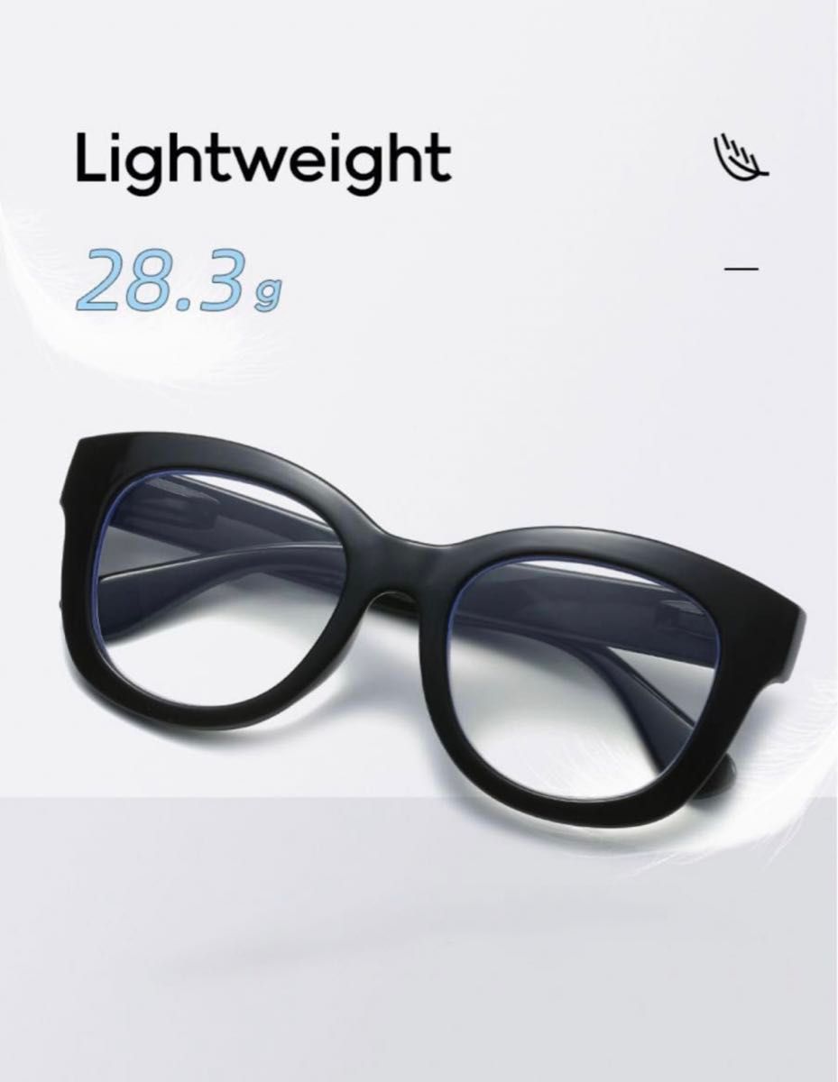 新品老眼鏡度数+3.0肉厚フレーム ウェリントンタイプ シニアグラスユニセックス