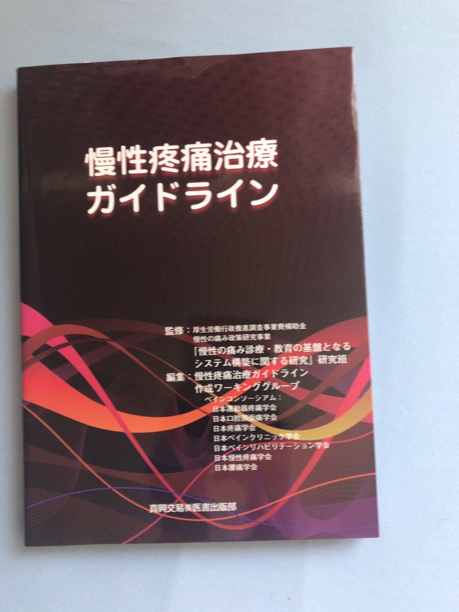 慢性疼痛治療ガイドライン☆医学書☆真興交易（株）医書出版部☆腰痛☆慢性的痛み☆治療☆専門書☆_画像1