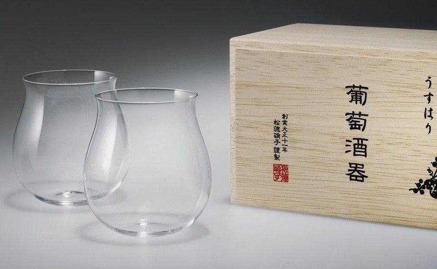 松徳硝子 うすはり 葡萄酒器 ブルゴーニュ wine glasses usuhari shotoku JAPANsouvenirs