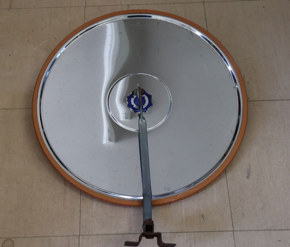 ■W-3846■凸面鏡 カーブミラー 反射鏡 丸型 車庫前 安全確認 直径47㎝ 綺麗■の画像6