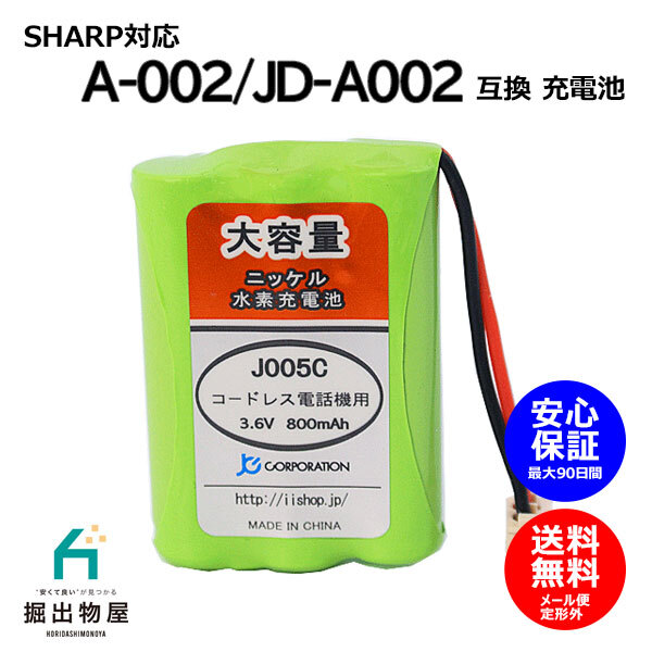  sharp correspondence SHARP correspondence A-002 UBATM0025AFZZ HHR-T402 BK-T402 correspondence cordless cordless handset for rechargeable battery interchangeable battery J005C code 02023 high capacity 
