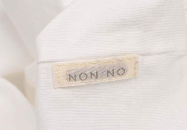 マドモアゼルノンノン ノンノNON NO Mademoiselle NON NON ポエム刺繍Tシャツ 白水色M位_画像10