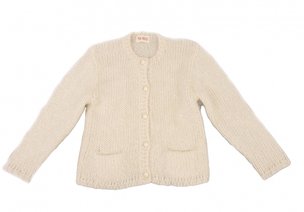  Pink House PINK HOUSEmoheya wool knitted cardigan ivory M rank 