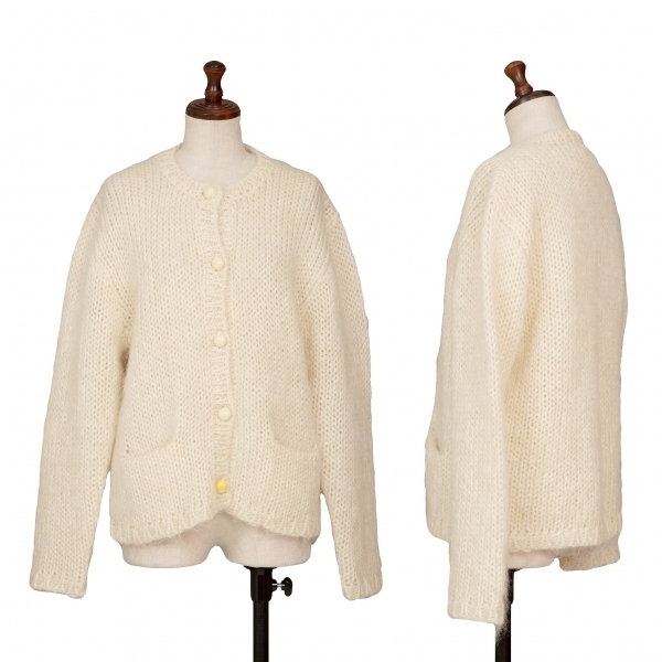  Pink House PINK HOUSEmoheya wool knitted cardigan ivory M rank 