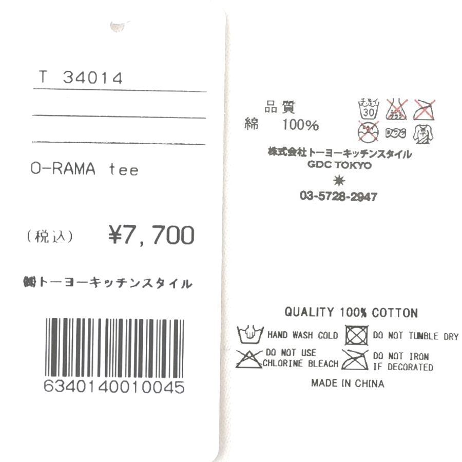 GDC ジーディーシー 綿100% 半袖Tシャツ 丸首 0-RAMA コットン 男女兼用 ユニセックス メンズLサイズ 白 送料無料 A374_画像5