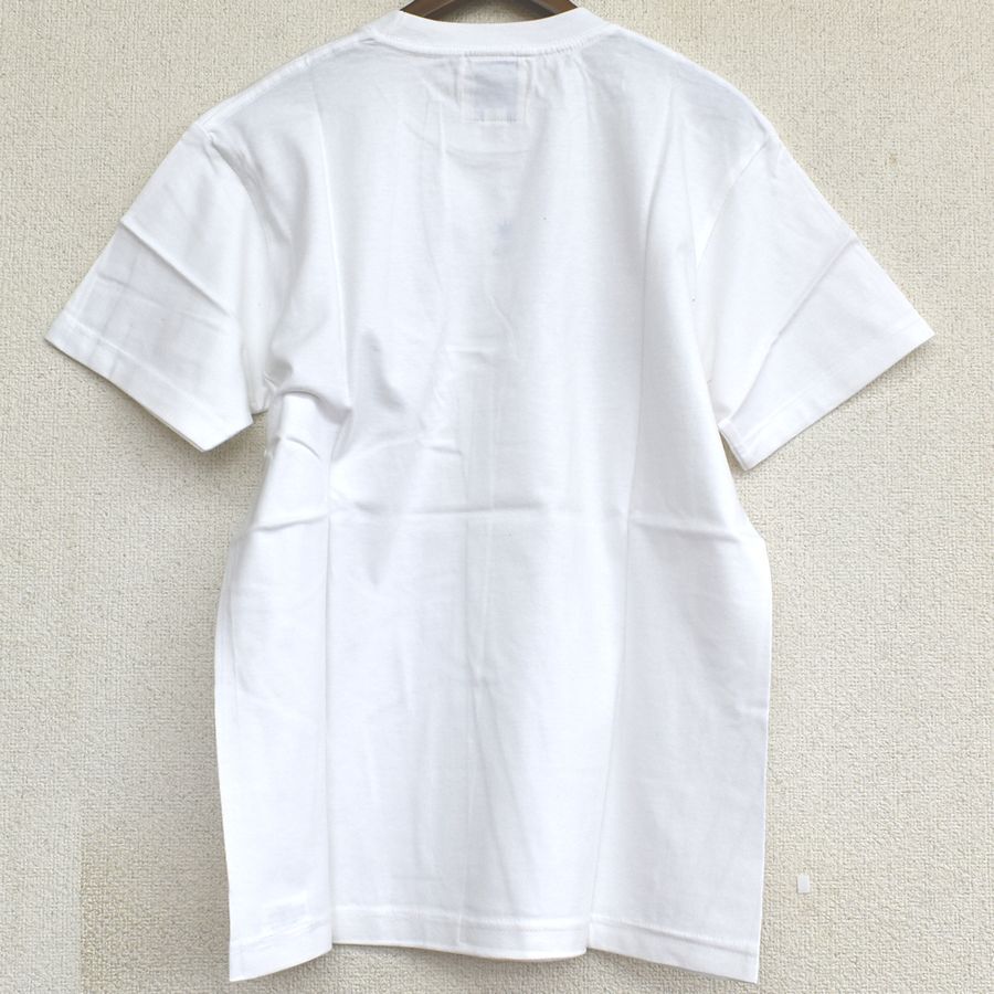 GDC ジーディーシー 綿100% 半袖Tシャツ 丸首 Wonderland コットン 男女兼用 ユニセックス メンズSサイズ 白 送料無料 A387_画像3