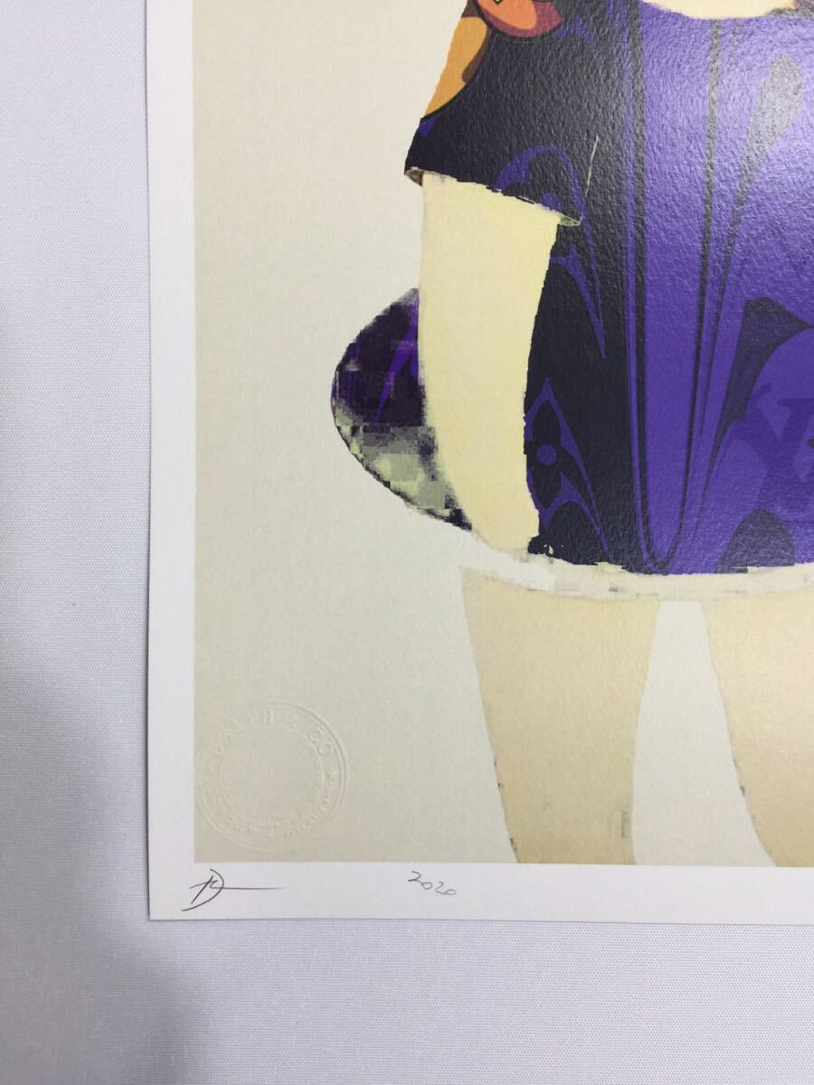 DEATH NYC worldwide limitation 100 sheets art po start Nara beautiful .NARA YOSHITOMO purple present-day art 