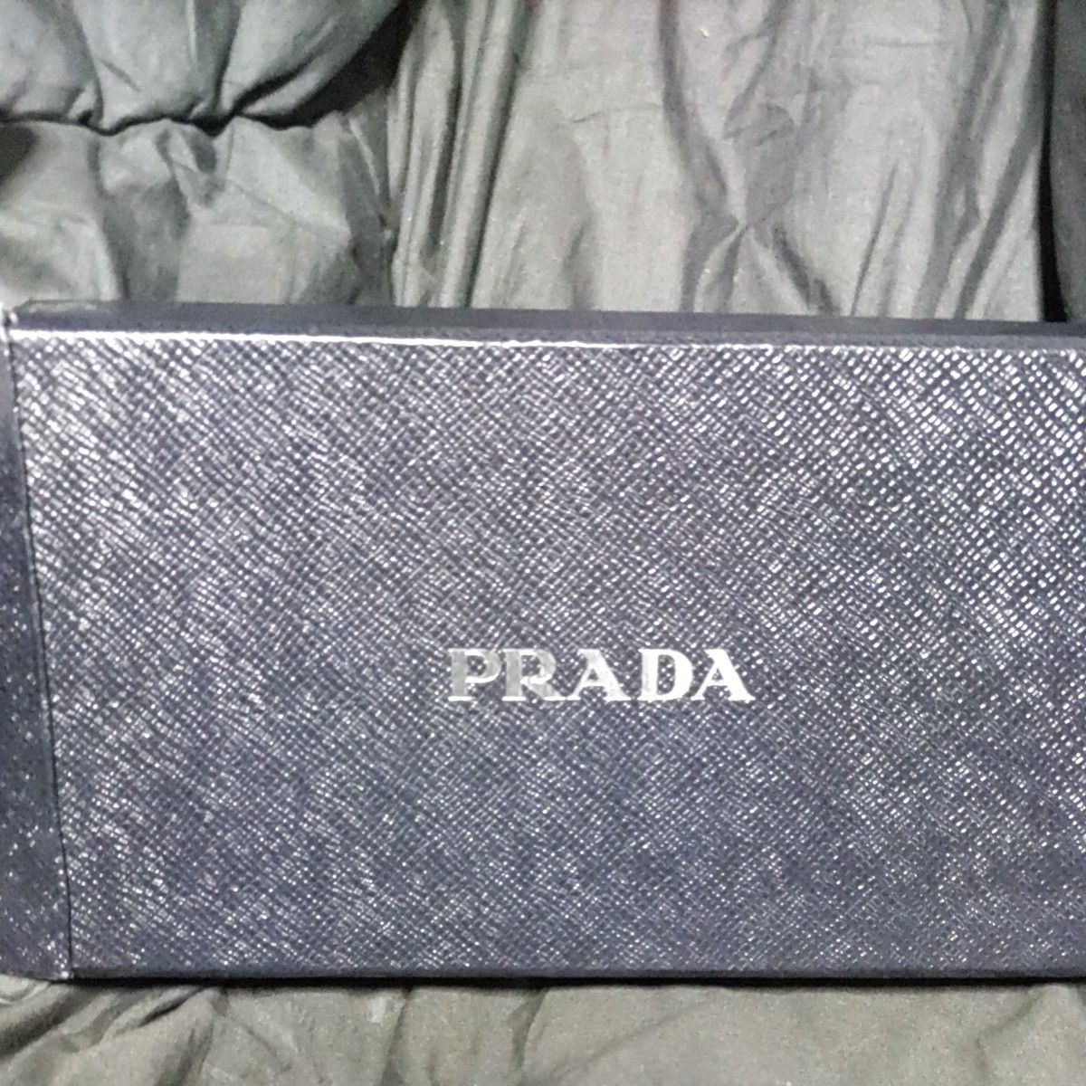 PRADA プラダ 1M0506 ラウンドファスナー 長財布 財布 レザー クロコ ブラウン ロゴ