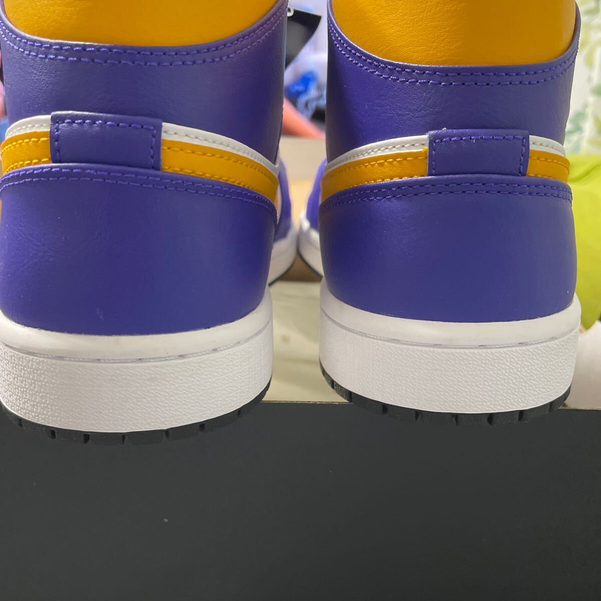 NIKE AIR JORDAN 1 MID LAKERS ジョーダン1 レイカーズ_画像4