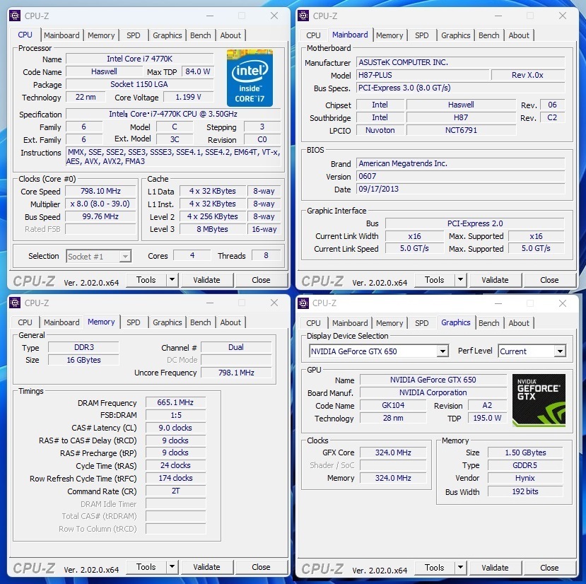 Win11 高速起動!! i7-4770K・大容量新品SSD512GB・HDD1.0TB・大容量メモリ16GB・グラボ仕様でゲームも動画も鮮やか綺麗 送料無料の画像6