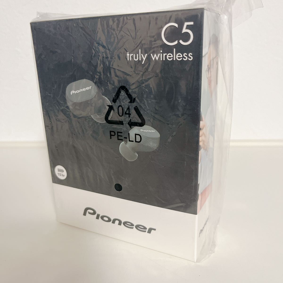 1円スタート 新品未使用未開封品 Pioneer 完全ワイヤレスイヤホン Bluetooth対応/左右分離型/マイク付き ブラック SE-C5TW(B) パイオニア の画像1
